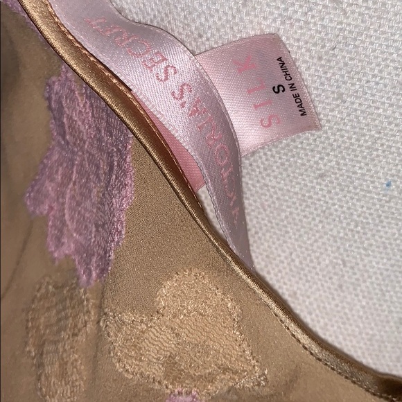 Victoria’s Secret Nude Embroidered Silk Maxi Slip - Picture 4 of 10
